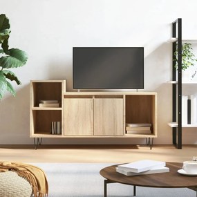 vidaXL Móvel p/ TV 100x35x55 cm derivados de madeira carvalho sonoma