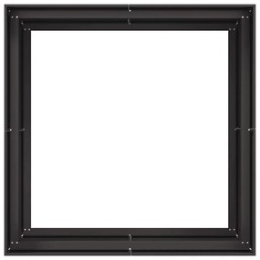 Vaso floreira 100x100x80 cm aço preto
