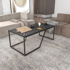 Mesa de Café Wendy - Preto - 120x60x48 cm