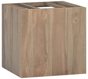 vidaXL Armário de parede p/ casa de banho 46x25,5x40 cm teca maciça