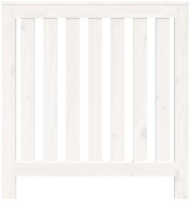 Cobertura de radiador 79,5x19x84 cm pinho maciço branca