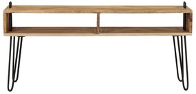 Móvel de TV madeira de mangueira maciça 110x35x45 cm