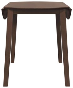Mesa de jantar madeira seringueira maciça castanho