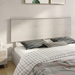 Cabeceira de cama 184x6x82,5 cm pinho maciço branco