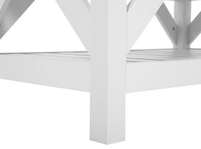 Mesa de centro 101 x 60 cm branca e castanha SAVANNAH Beliani