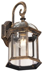 Candeeiro de Parede Exterior Clássico Ouro Antigo IP44 - Glasgow Clássico / Antigo
