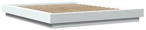 Estrutura de cama 150x200 cm derivados de madeira branco