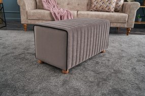 Pouffe Mabel – Mink – 80x40x40 cm