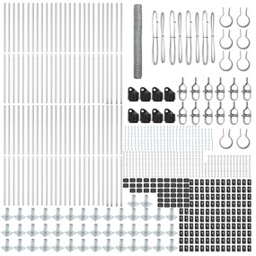 Cerca Hexagonal vidaXL 1,2x100 m Aço Galvanizado