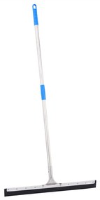 vidaXL Rodo de chão 75x122,5 cm aço e borracha