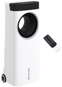 HOMCOM Climatizador 3 em 1 75W com 6 Velocidades Temporizador até 24H Depósito de 6,5 L Oscilação de 60º 34x25,5x80 cm Branco