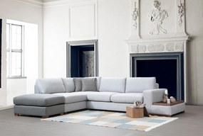 Sofá de Canto Loop - Cinza Claro - 246 cm x 308 cm