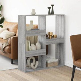 vidaXL divisória 100x33x115 cm derivados de madeira cinzento sonoma