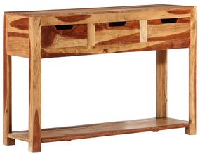 vidaXL Mesa consola 110x35x75 cm madeira de acácia maciça