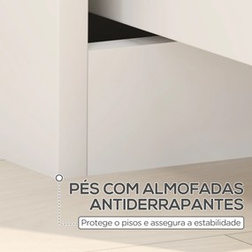 Mesa de Cabeceira Moderna Mesa de Cabeceira com Gavetas Mesa Auxiliar para Dormitório Sala de Estar 40x40x48 cm Branco