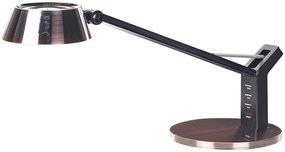 Candeeiro de mesa LED em metal cor de cobre com porta USB CHAMAELEON Beliani