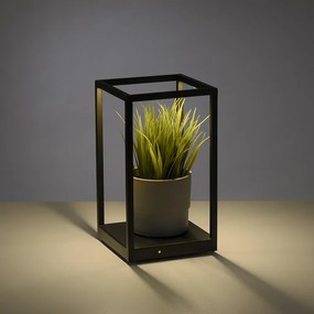 Candeeiro de mesa design preto incl. LED com dimmer de toque - Jitske Moderno