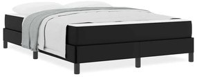 Cama Outros Preto 140 x 190 cm Couro sintético