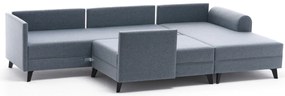 Sofá-Cama de Canto Belen – Azul – 300x78x202 cm