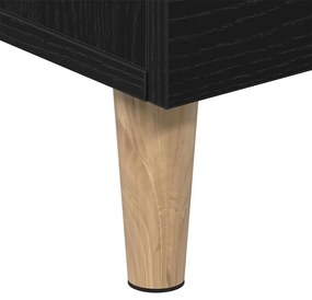 Suporte para TV vidaXL - Carvalho Preto, 150x30x50 cm, Feito de Madeir