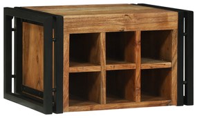 vidaXL Aparador de Vinho 46x35x27.5 cm de Madeira de Acácia Sólida