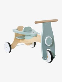 Triciclo + assento para boneca, em madeira FSC® verde
