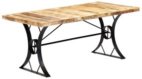 Mesa de jantar madeira de mangueira maciça 180x90x76 cm