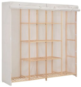 vidaXL Roupeiro 173x40x170 cm tecido branco