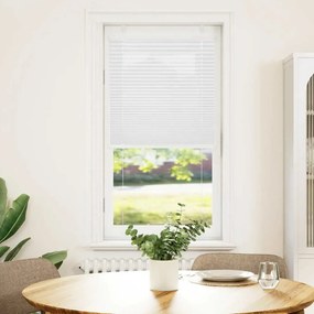 Branco Plissada Cega 55x150 cm Largura Tecido 54,4 cm Poliéster