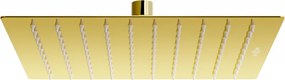 Mexen Slim chuveiro 25 x 25 cm, dourado - 79125-50