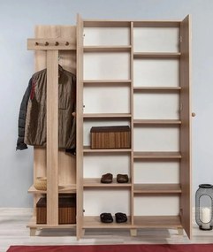 Hall Stand Garmanto – Carvalho Sonoma – 135 cm x 192 cm x 36 cm