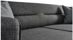 Sofá-cama de 3 Lugares Bali – Antracite – 222 cm x 92 cm x 74 cm
