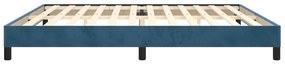 Estrutura de cama sem colchão 200x200 cm veludo azul-escuro