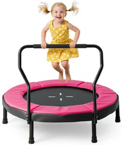 Trampolim externo de 8 pés, trampolim recreativo resistente, preto