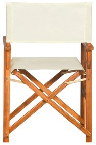 Cadeiras de realizador 2 pcs madeira de acácia sólida