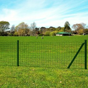 vidaXL Cerca 10 x 1,2 m aço verde