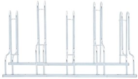 Suporte independente para 5 bicicletas aço galvanizado