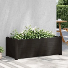 Canteiro elevado para jardim PP 100x43x35 cm antracite