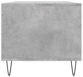 Mesa de centro 90x49x45 derivados de madeira cinzento cimento