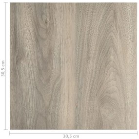 Tábuas soalho autoadesivas 55 pcs 5,11 m² PVC cinza-acastanhado