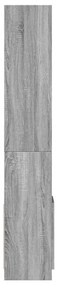 Armário alto 92x33x180 cm derivados de madeira cinzento sonoma