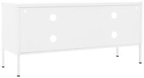 Móvel de TV aço 105x35x50 cm branco