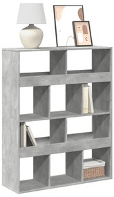 vidaXL Estante 100x33x125,5 cm derivados de madeira cinzento cimento