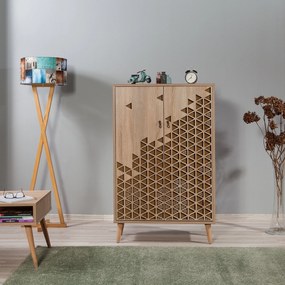 Móvel Multiuso Multibox – Carvalho Sonoma – 80x127x36 cm