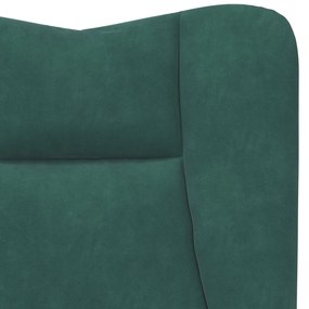 Poltrona Relaxante Veludo Verde Escuro