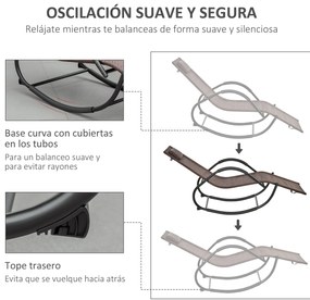 Espreguiçadeira de Exterior com Apoio para os Braços e Efeito de Vime