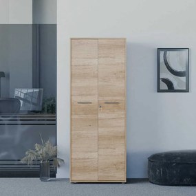 Arquivador Alto de Escritorio "Noce" - Nogueira Clara - 72x187x34cm -