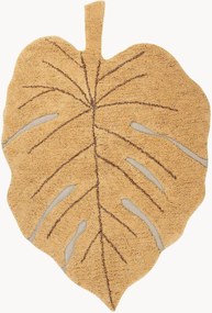 Tapete para crianças lavável tecido à mão com relevo Monstera