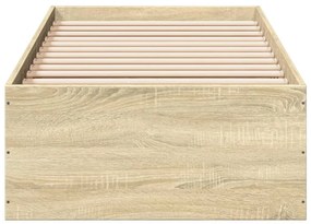 Estrutura cama 100x200 cm derivados de madeira carvalho sonoma