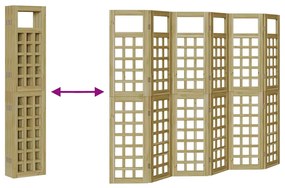 Tela de Privacidade para área externa , 6 painéis, madeira de pinho tr